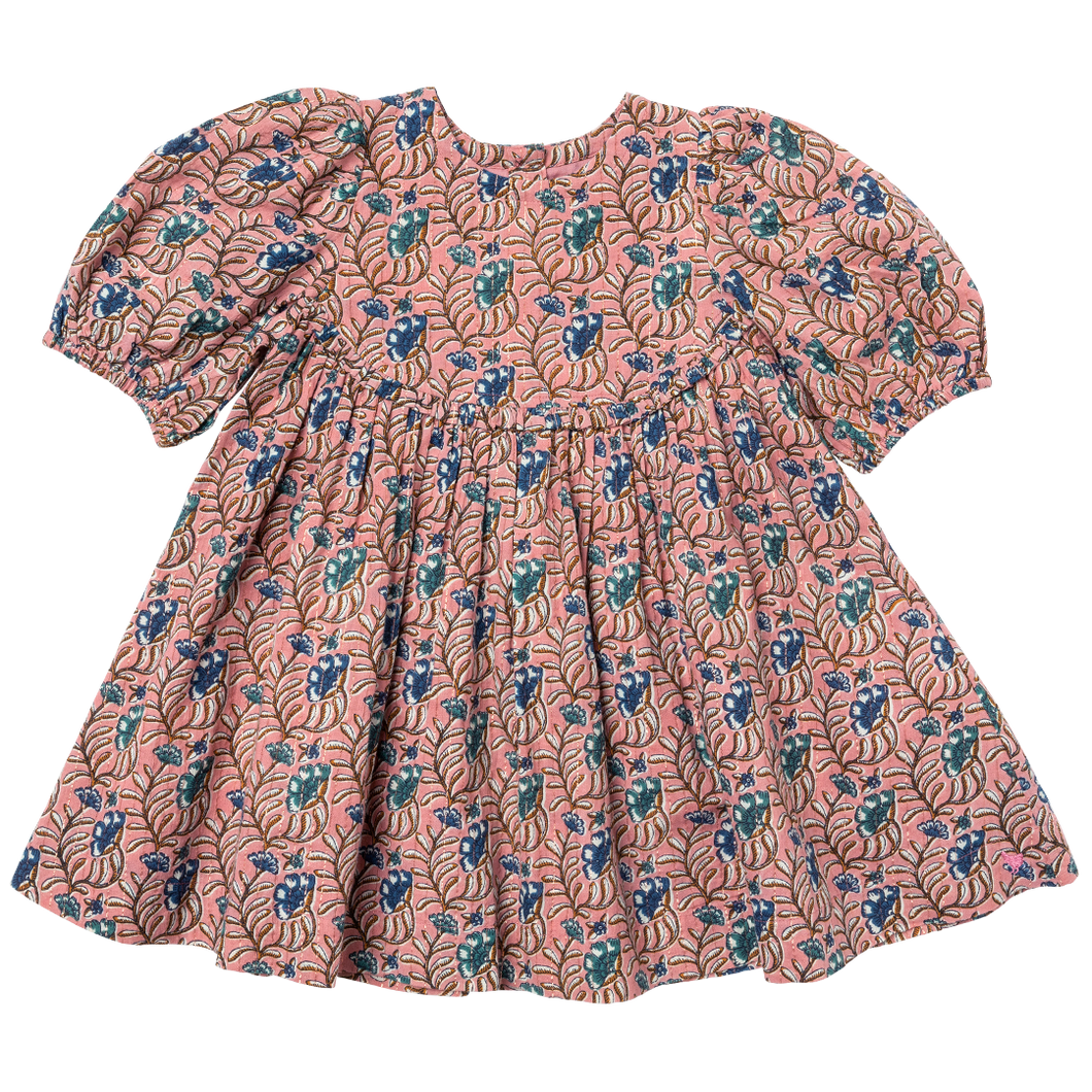 Girls Rowen Dress - Mauveglow Vine Floral by Pink Chicken