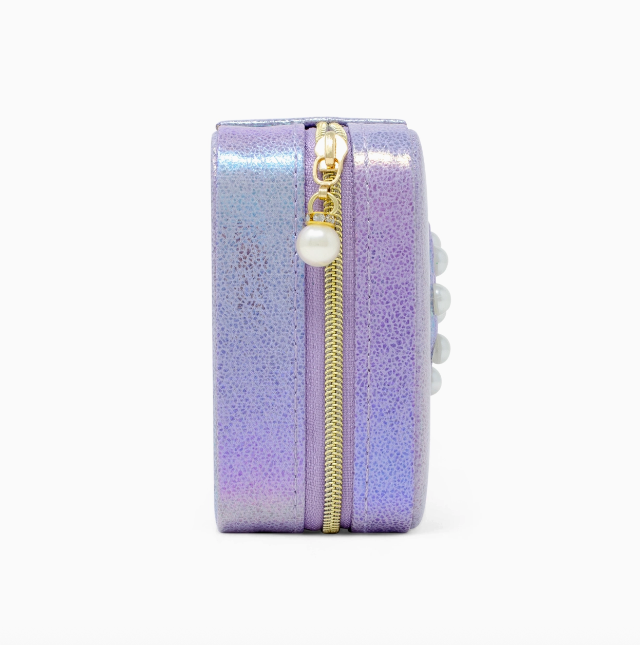 Mermaid-shaped seashell pearl jewelry box with intricate detailing, designed for storing jewelry and accessories.