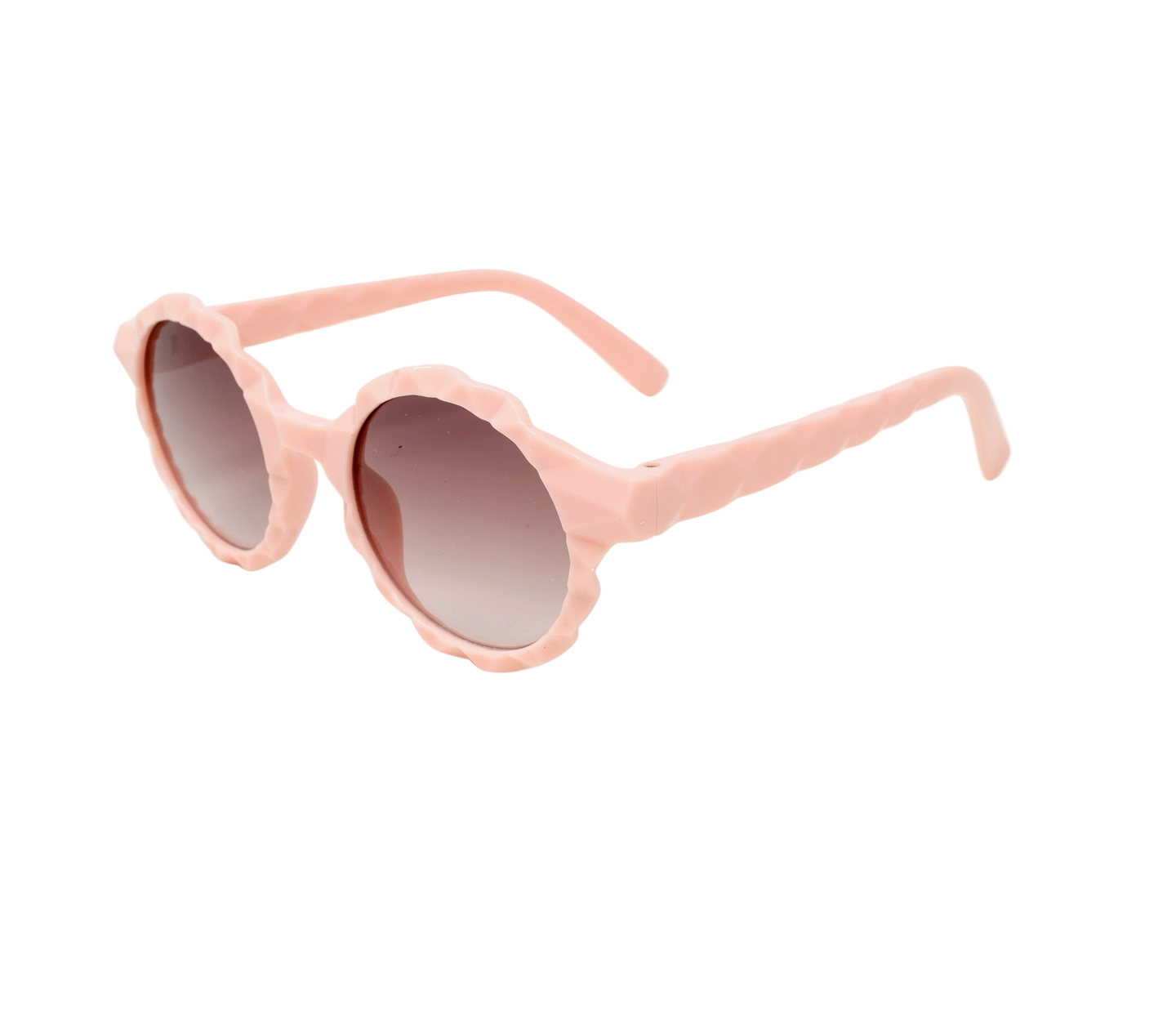 Round prism sunglasses for kids by Tiny Treat and Zomi Gems, featuring colorful, reflective lenses and a playful frame design.