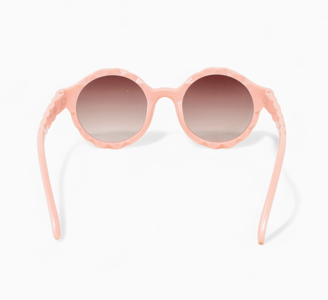 Round prism sunglasses for kids by Tiny Treat and Zomi Gems, featuring colorful lenses and a playful design.