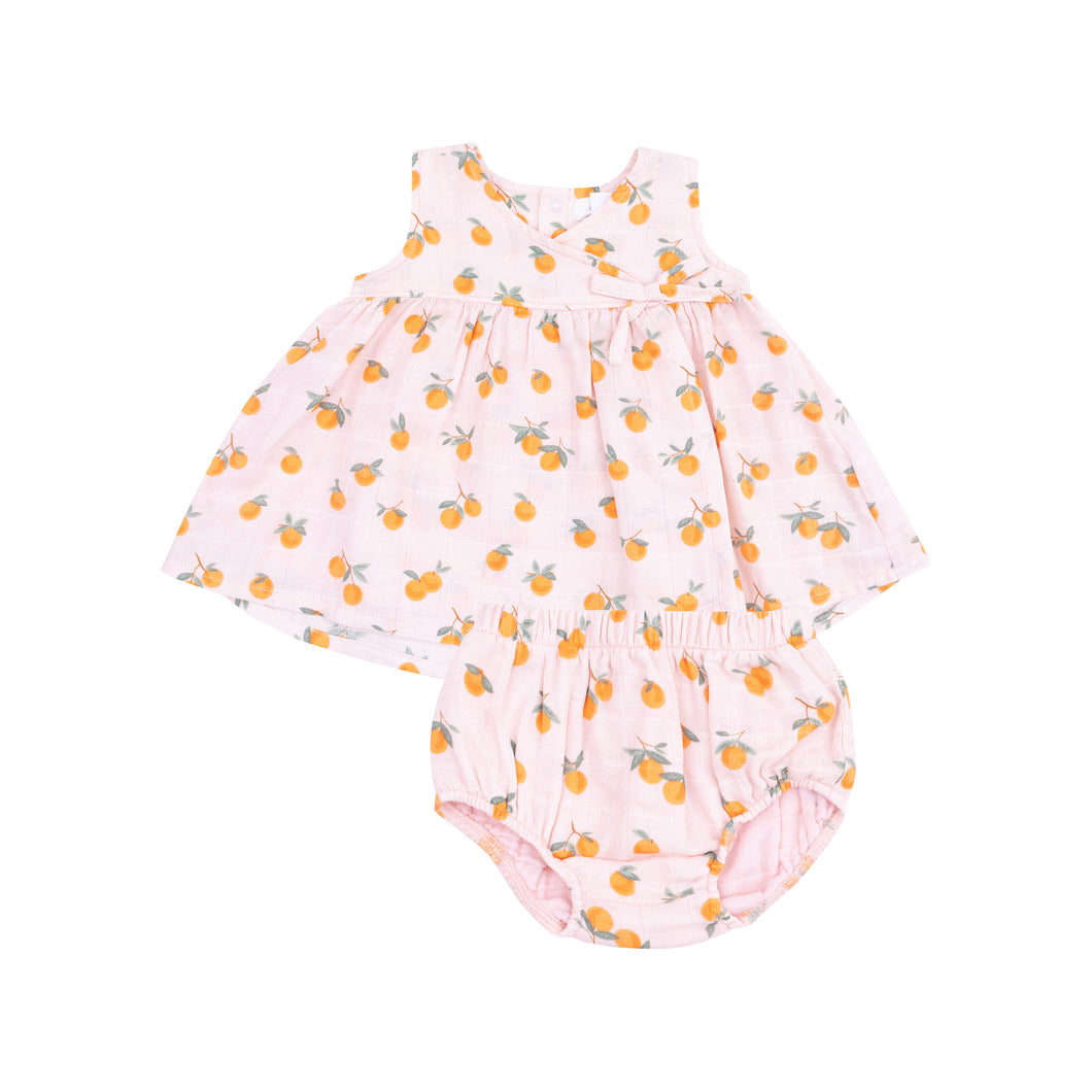 Sweet Clementines Kimono Dress & Bloomer **Preorder**