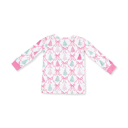 Bow Trellis Tree Long Sleeve Lounge Set