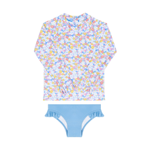 Load image into Gallery viewer, Girls Jasmine Blossom Rashguard Set
