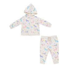 Load image into Gallery viewer, French Terry Fun Unicorns Hoodie and Jogger Set
