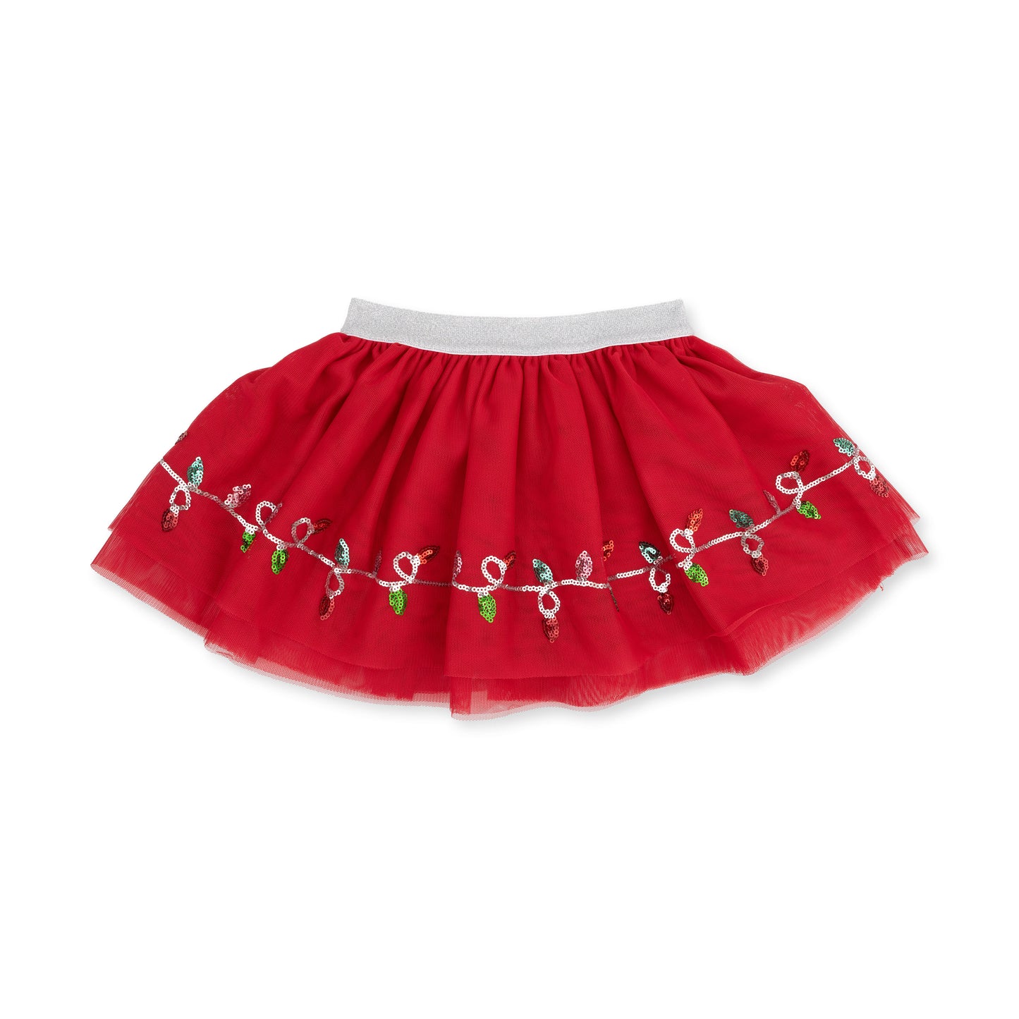 Christmas Lights Merry Tutu Skirt With Bike Shorts