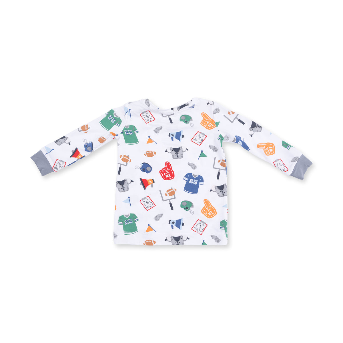 Kids' long-sleeved lounge set by Angel Dear featuring comfortable fabric and playful design, perfect for relaxing or casual wear.