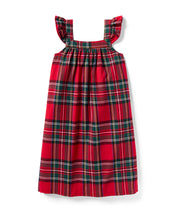 Load image into Gallery viewer, Girls Brushed Twill Clara Nightgown - Imperial Tartan Red **preorder**
