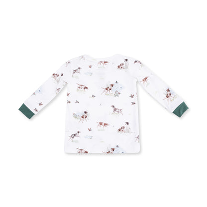 Kids Pointer Pups and Duck Buddies Long Sleeve Lounge Set