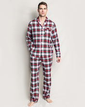 Load image into Gallery viewer, Men&#39;s Balmoral White Tartan Pajama Set **preorder**
