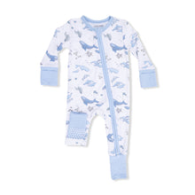 Load image into Gallery viewer, Watercolor Blue Whales Convertible Romper
