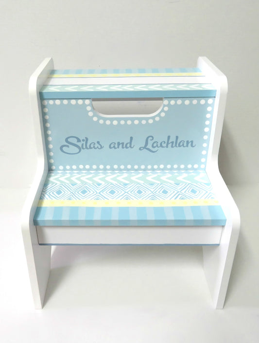 ***CUSTOM*** Hand Painted 2 Step Stool