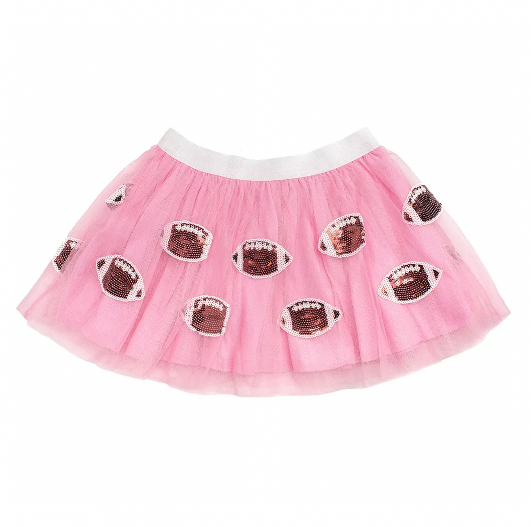 Sequin Pink Game Day Football Tutu