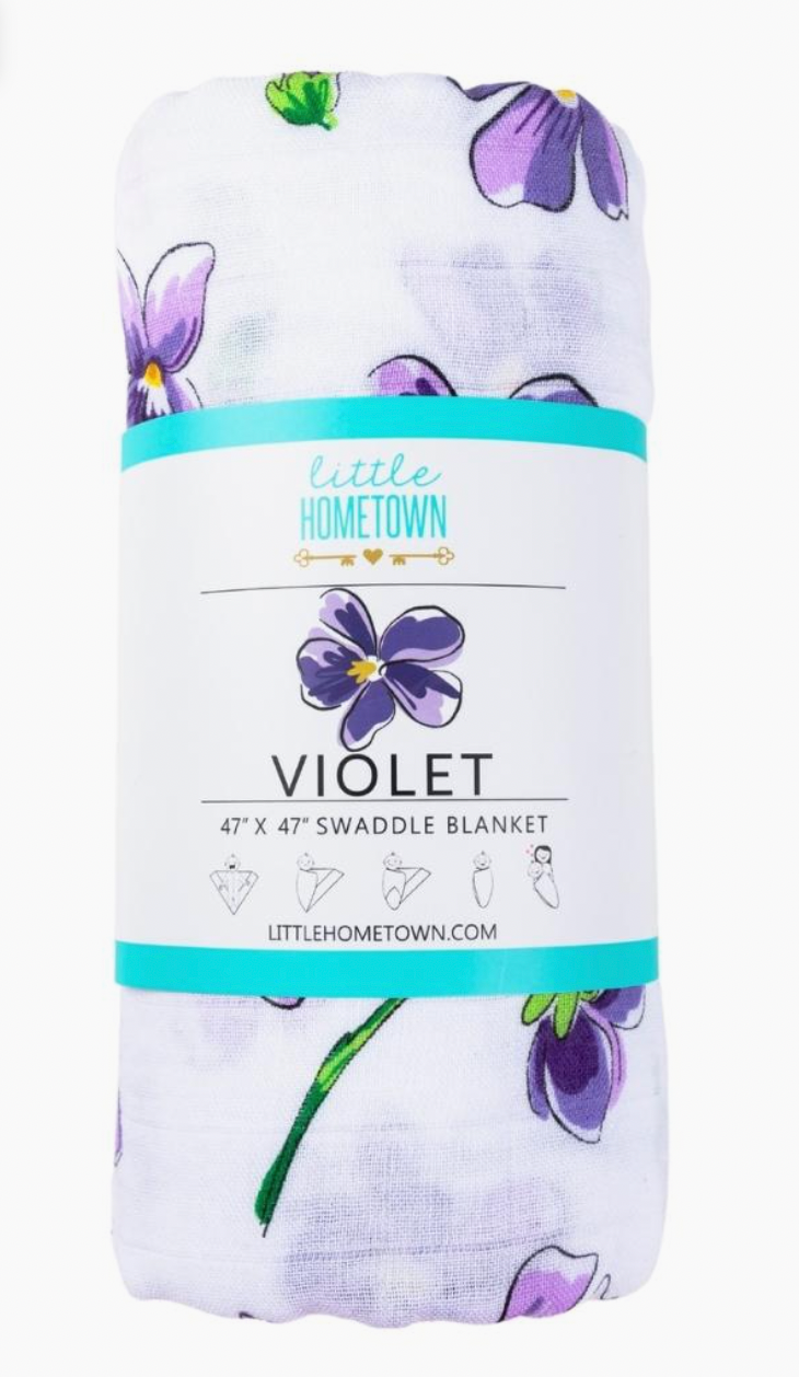 Violet Swaddle Blanket