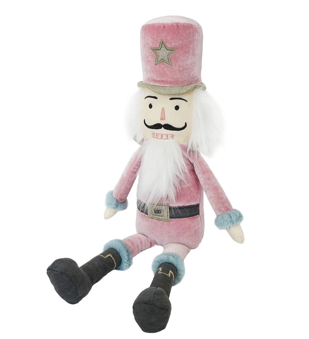 Plush Pink Nutcracker Doll
