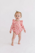 Load image into Gallery viewer, Leah Romper Happy Hearts
