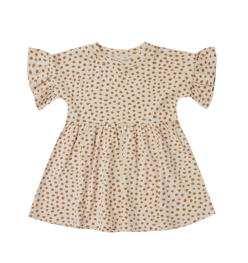 Babydoll Dress with Spot Print