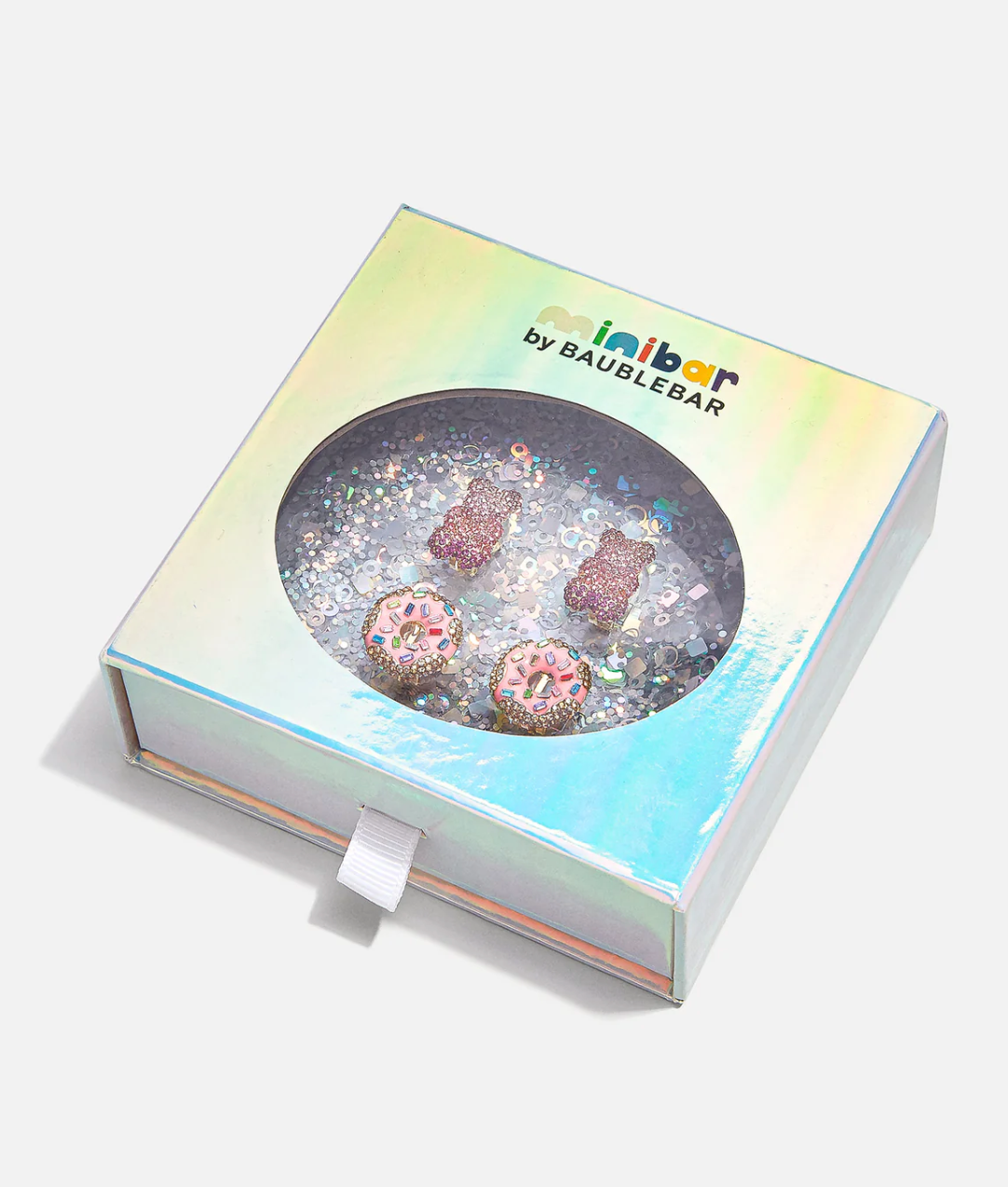 Bauble Bar Sugar Rush Kids clip-on earring set featuring colorful, playful designs for young children.