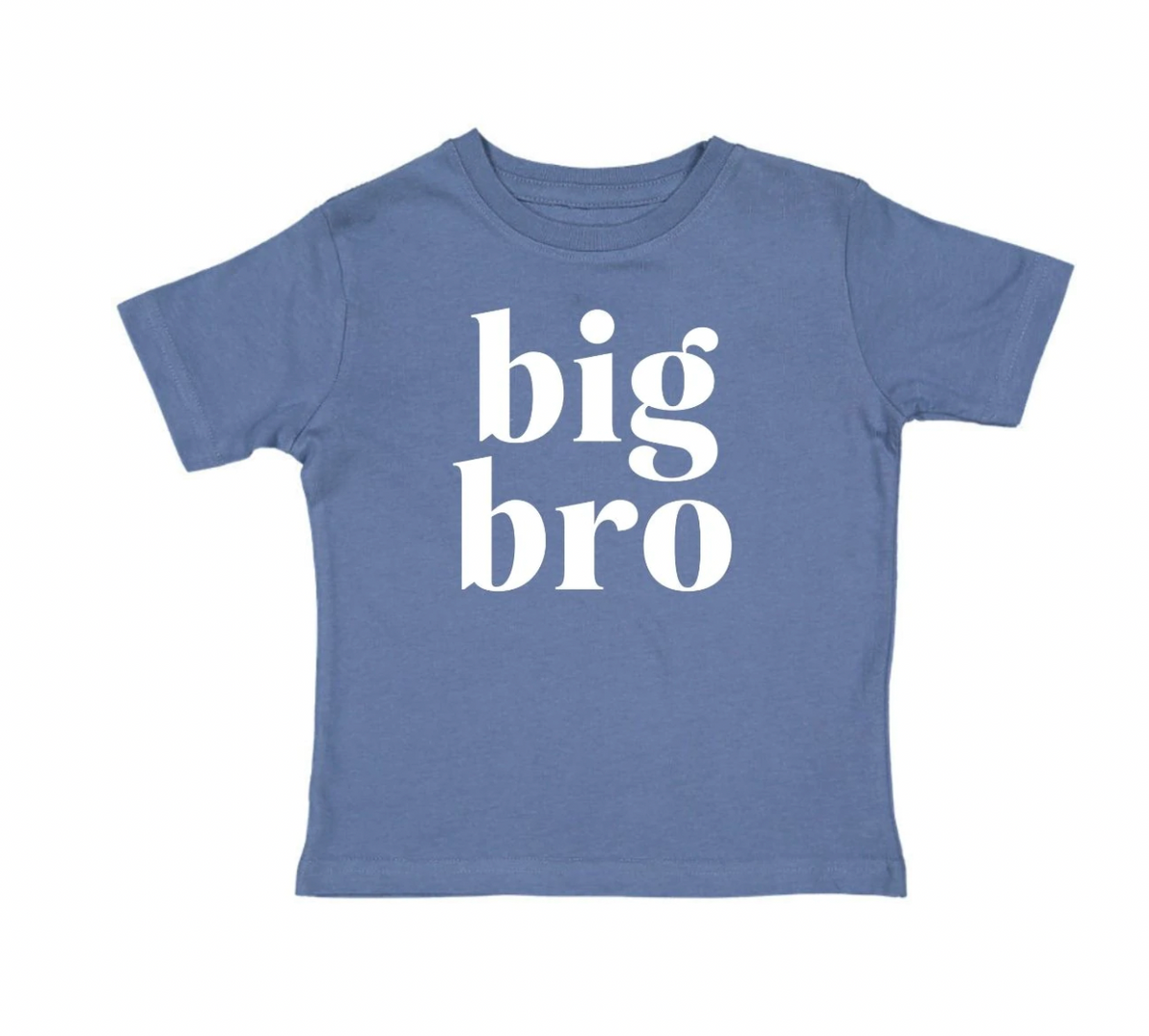 Child wearing a Big Bro Sibling Tee by Sweet Wink, featuring playful text design on a comfortable cotton t-shirt.